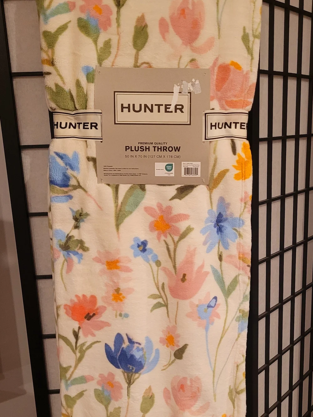 Hunter Floral Plush Throw Blanket